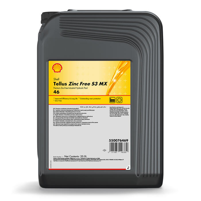 Shell Tellus Zinc Free S3 MX 46